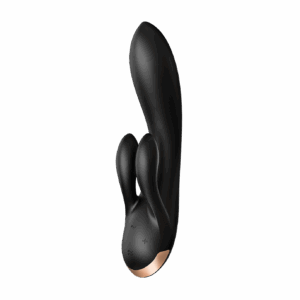 Double Flex Connect Noir Vibromasseur rabbit Satisfyer