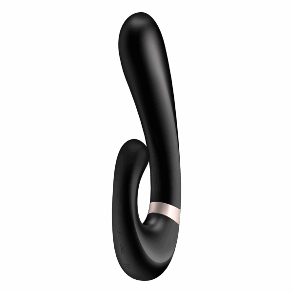 Heat Wave Connect App - Noir Stimulateur clitoridien et Vibromasseur point G Satisfyer