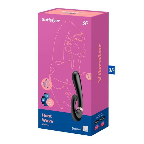 Heat Wave Connect App - Noir Stimulateur clitoridien et Vibromasseur point G Satisfyer – Image 7