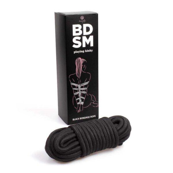 Corde de bondage noire - Secret play - BDSM collection – Image 4