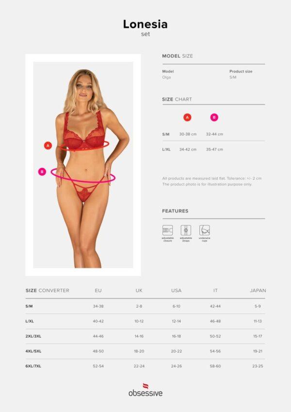 Lonesia Ensemble 2 pcs - Rouge – Image 10