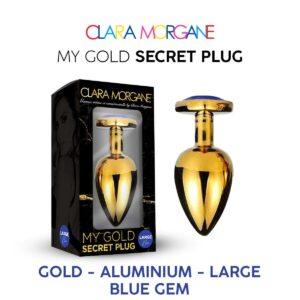 My Gold Secret Plug - Bleu