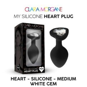 My Silicone Heart Plug - Noir