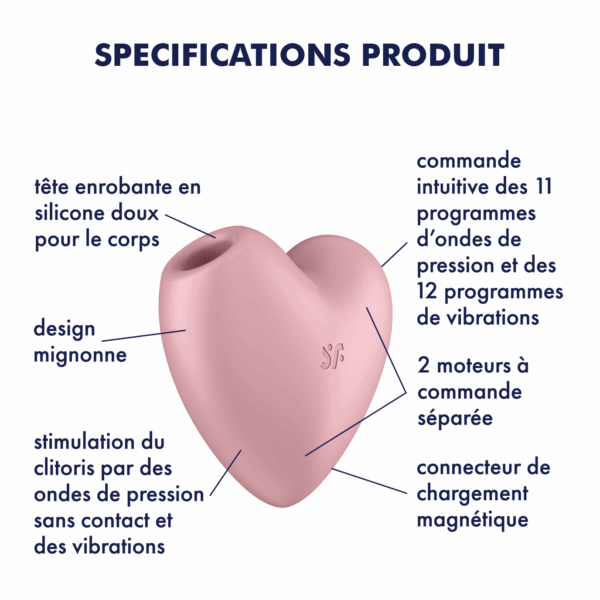 Cutie Heart Stimulateur Satisfyer - Rose – Image 4