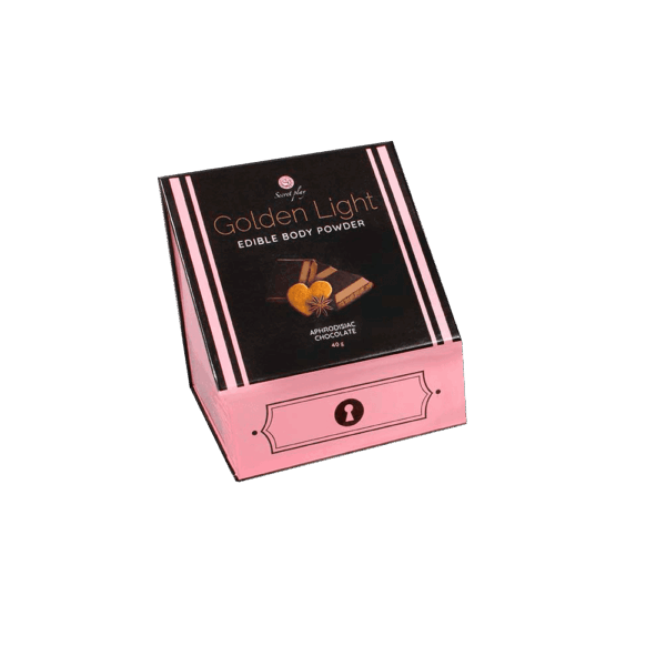 Poudre comestible chocolat aphrodisiaque et plumeau - Secret play – Image 3