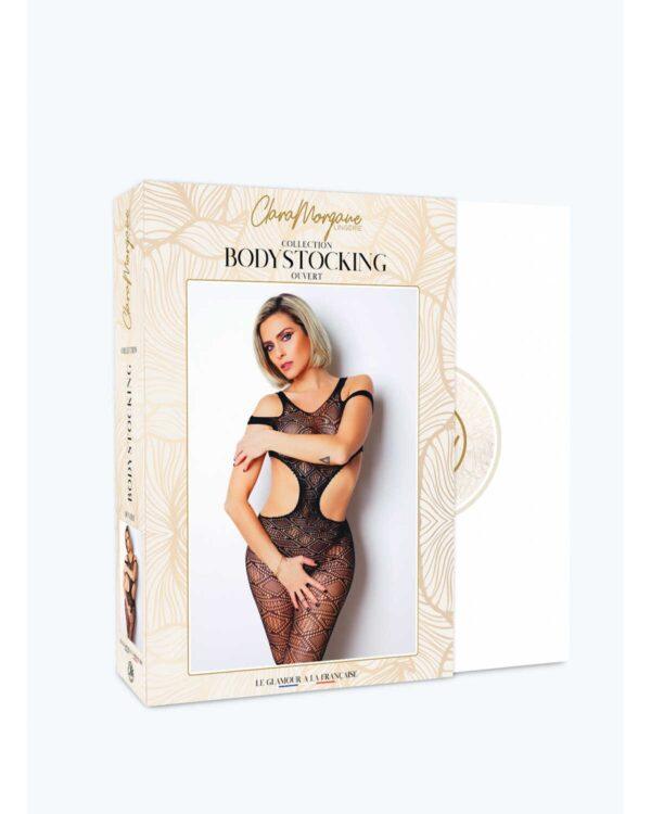 Le numéro 3 bodystocking Clara Morgane - Noir – Image 4