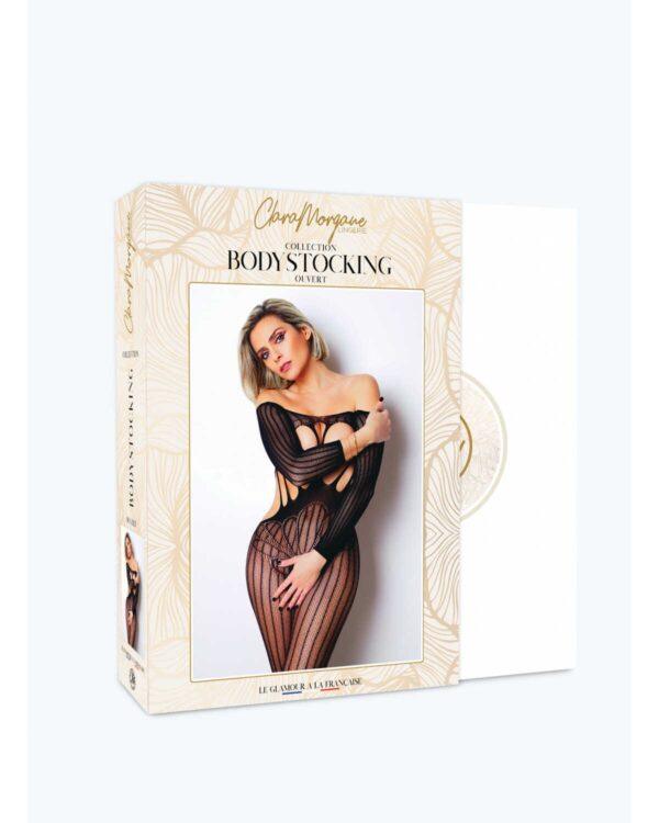 Le numéro 5 bodystocking Clara Morgane - Noir – Image 4