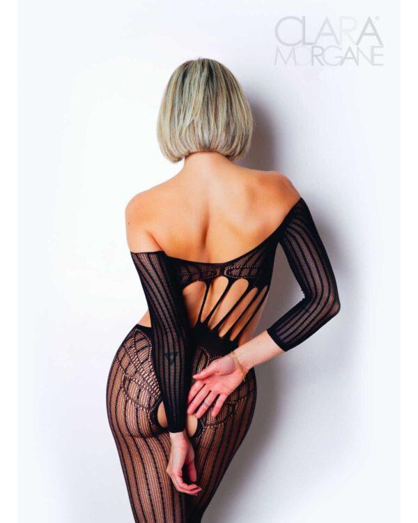 Le numéro 5 bodystocking Clara Morgane - Noir – Image 3