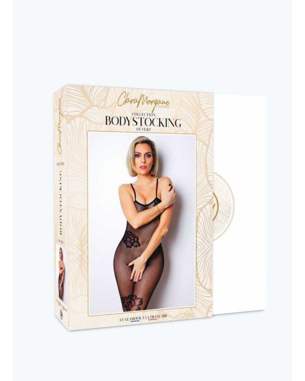Le numéro 6 bodystocking Clara Morgane - Noir – Image 4