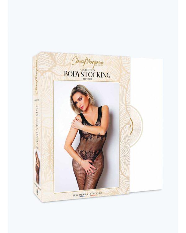 Le numéro 8 bodystocking Clara Morgane - Noir – Image 4