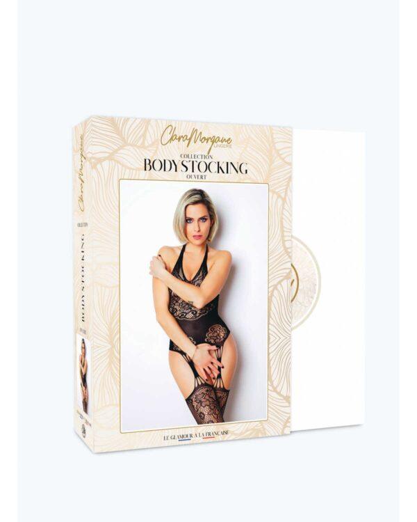 Le numéro 15 bodystocking Clara Morgane - Noir – Image 4