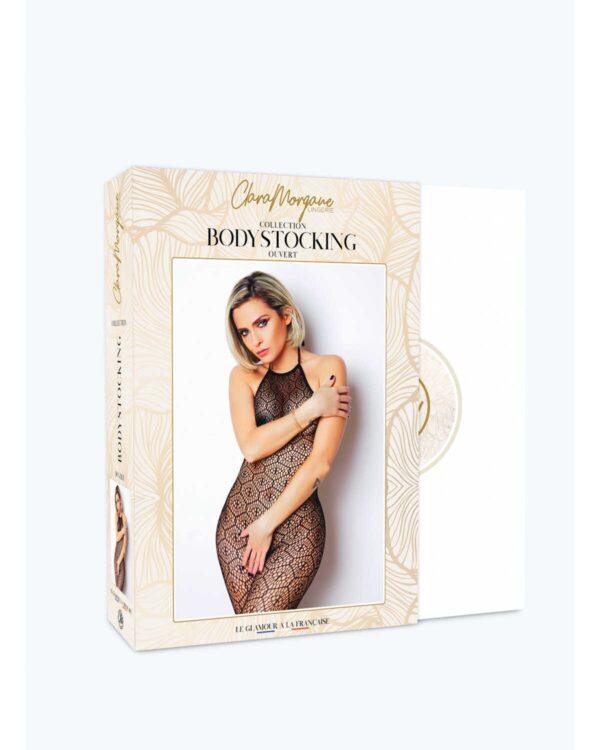 Le numéro 17 bodystocking Clara Morgane - Noir – Image 4