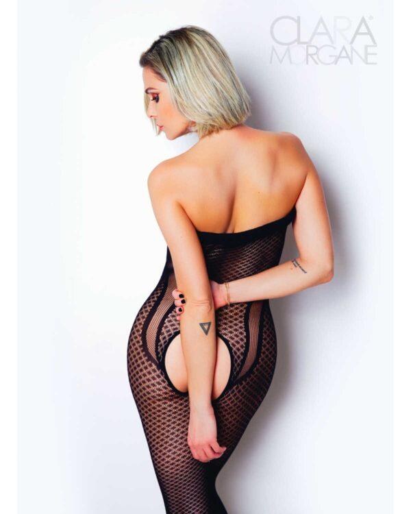Le numéro 20 bodystocking Clara Morgane - Noir – Image 3