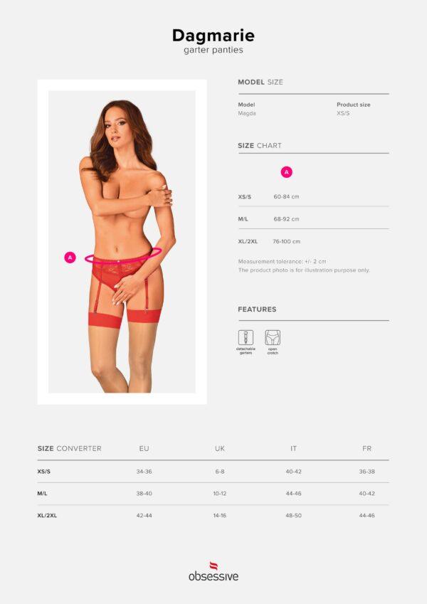 Dagmarie Culotte jarretière Rouge – Image 14
