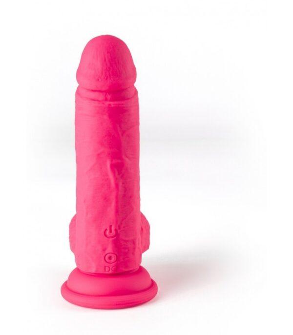 VIBROMASSEUR RÉALISTE "R12" 14.4CM AVEC TÉLÉCOMMANDE ROSE – Image 4