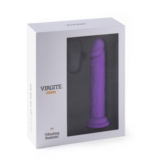 VIBROMASSEUR RÉALISTE "R15" FLESH 16.5CM AVEC TÉLÉCOMMANDE violet – Image 6