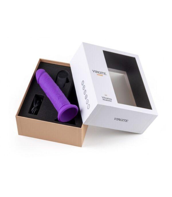 VIBROMASSEUR RÉALISTE "R15" FLESH 16.5CM AVEC TÉLÉCOMMANDE violet – Image 5