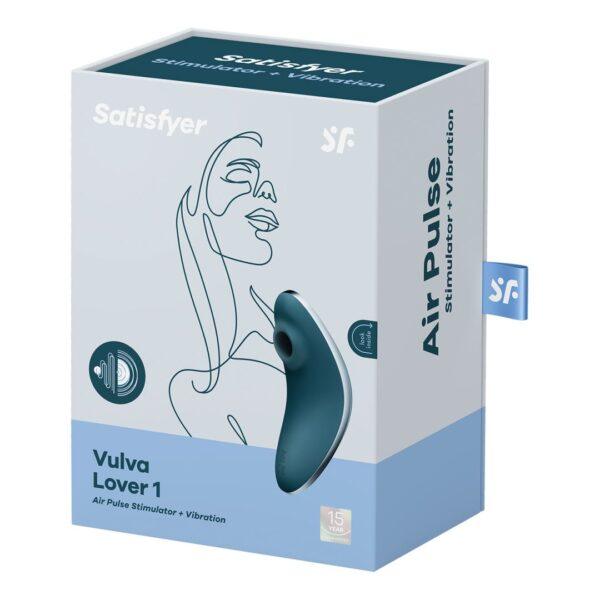 Vulva Lover Stimulateur et vibromasseur Satisfyer - Bleu – Image 3