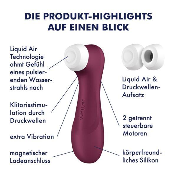 Pro 2 Génération 3 Air pluse - Bordeaux Satisfyer – Image 4