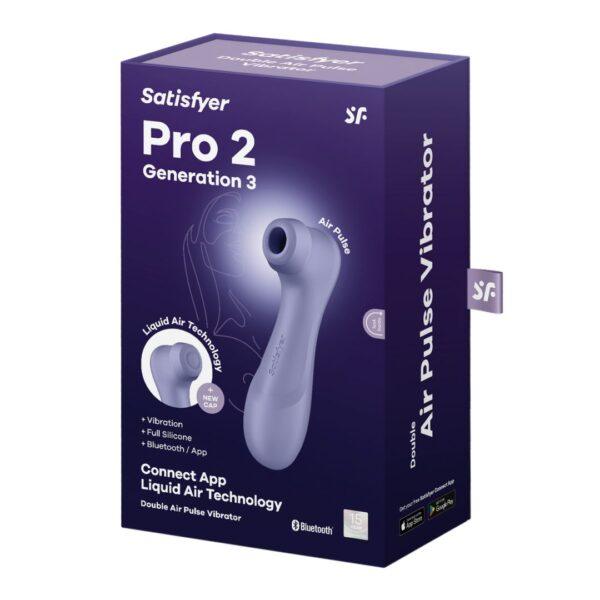 Pro 2 Génération 3 Air pluse Connect App et vibration - Lila Satisfyer – Image 7