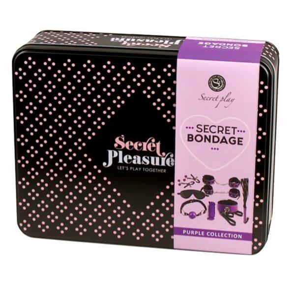 Secret Bondage : Ensemble BDSM 8 pcs 6197 - Noir et Violet – Image 4