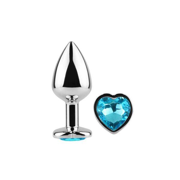 Plug anal secret play - Coeur bleu – Image 4