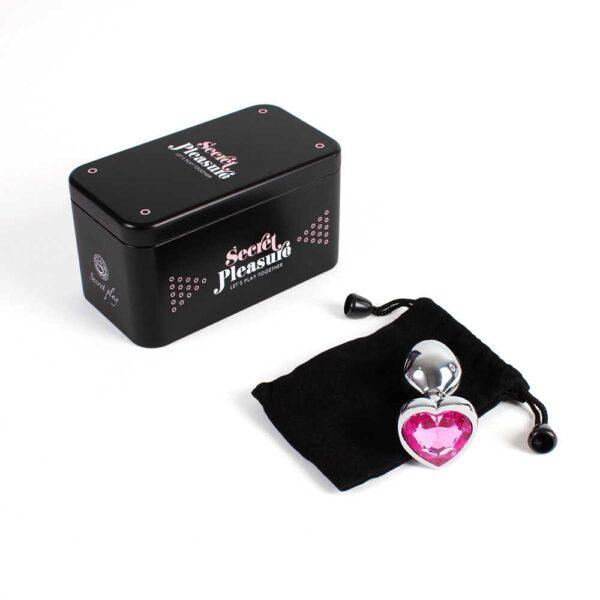 Plug anal secret play - Coeur rose – Image 3