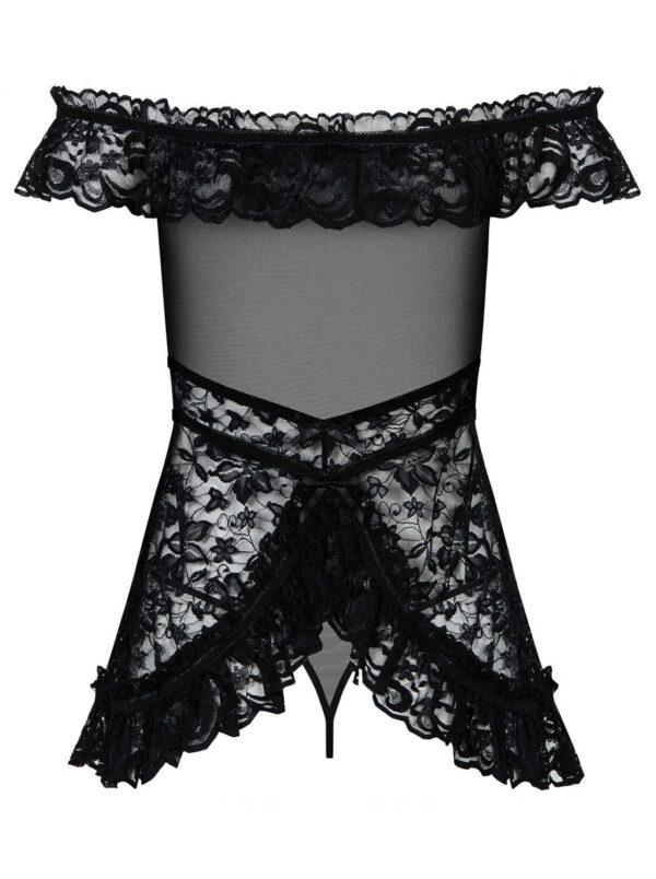 Flores babydoll - Noir – Image 7