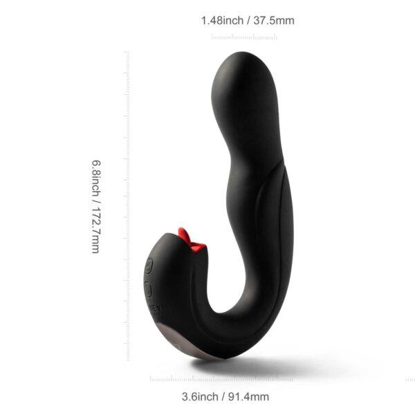 Joi Pro 2 Black - Vibrateur - lécheur de clitoris rotatif à tête télécommandée pour le point G – Image 8