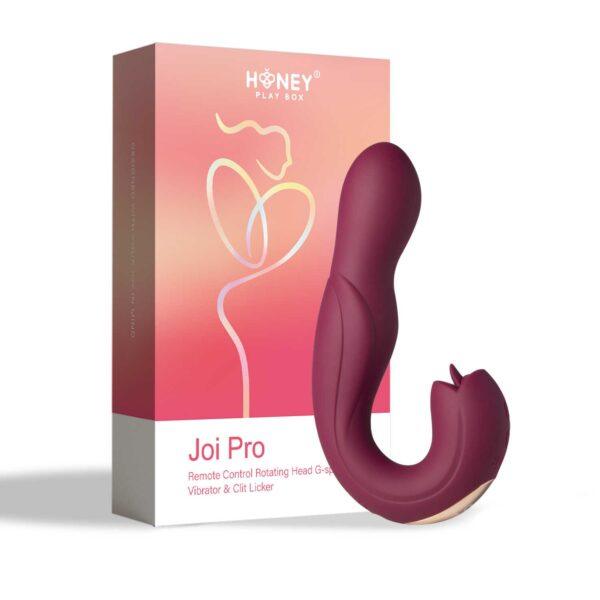 Joi Pro 2 Violet - Vibrateur - lécheur de clitoris rotatif à tête télécommandée pour le point G – Image 7