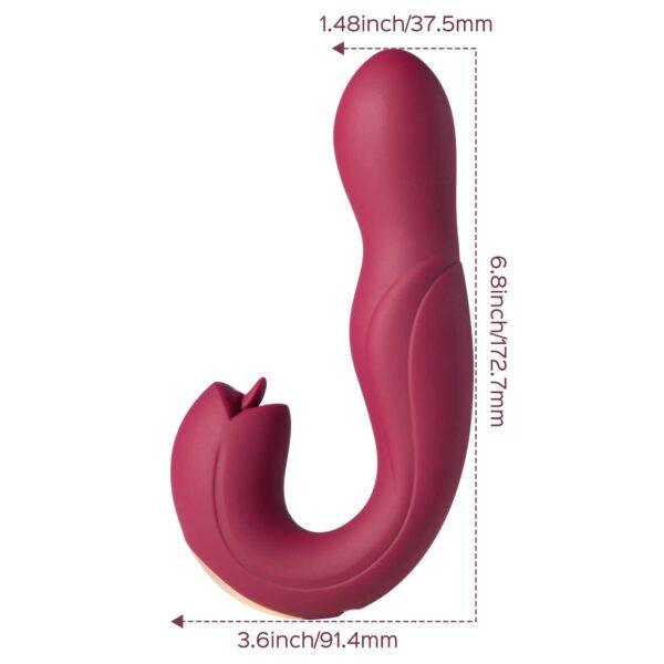 Joi Pro 2 Violet - Vibrateur - lécheur de clitoris rotatif à tête télécommandée pour le point G – Image 8
