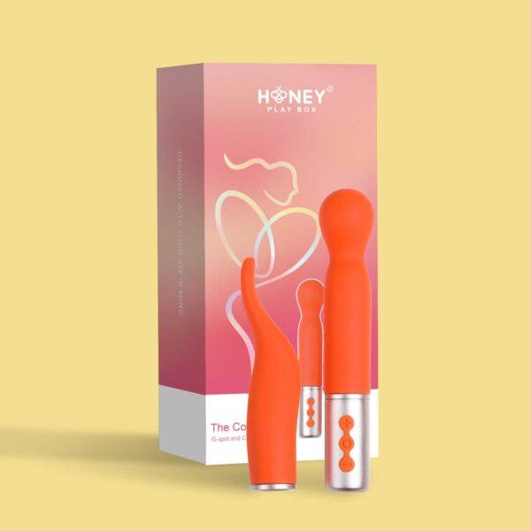 Partschinite - The naughty collection - Vibromasseur à tête interchangeable Orange – Image 5