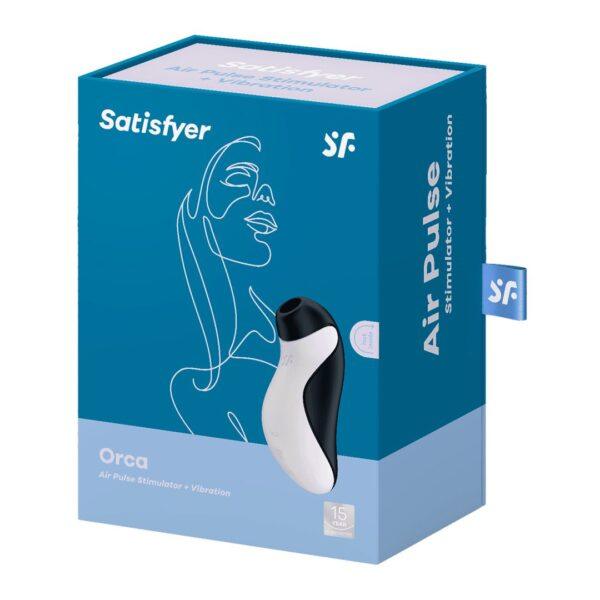 Orca stimulateur clitoridien et vibromasseur - Noir Satisfyer – Image 6