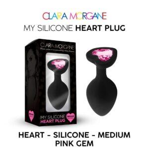 My Silicone Heart Plug - Gem rose