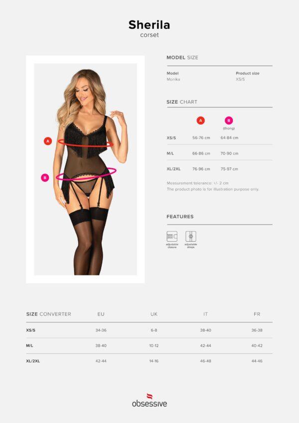 Sherila Corset et string - noir – Image 10