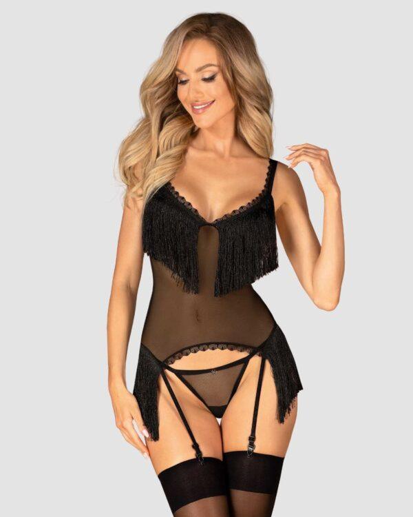Sherila Corset et string - noir – Image 6