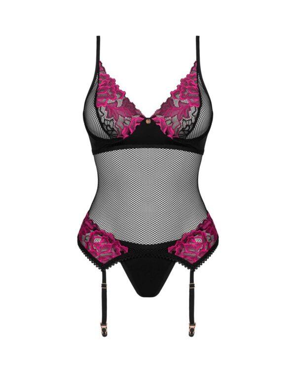 Rosenty guêpière et string - Noir – Image 8