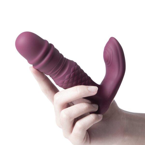 Ryder - Vibromasseur et va et vient double stimulation avec application – Image 5