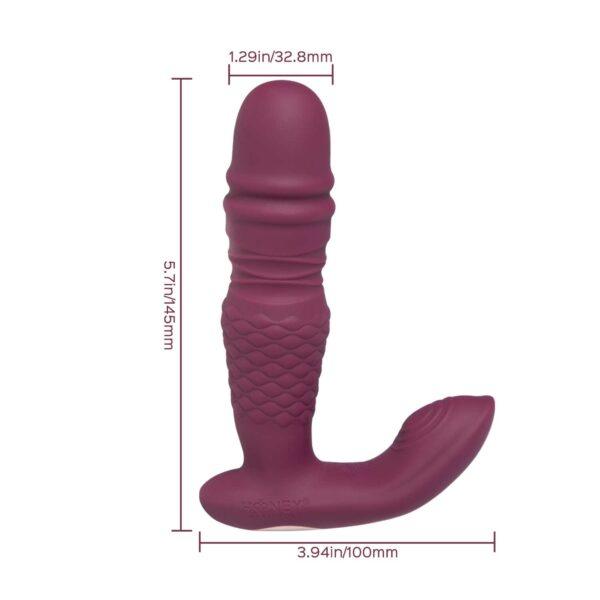 Ryder - Vibromasseur et va et vient double stimulation avec application – Image 7