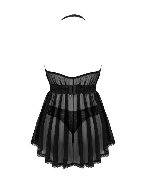 Serafia Nuisette et string - Noire – Image 9