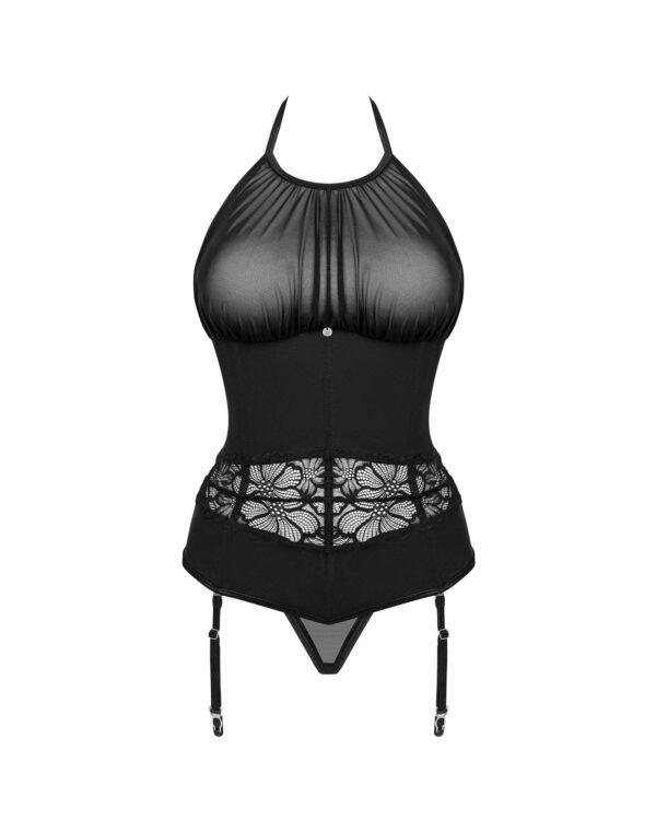 Serafia guêpière et string - Noir – Image 8