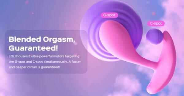 Loli Bleu - vibromasseur avec application pour le point G et le clitoris – Image 8