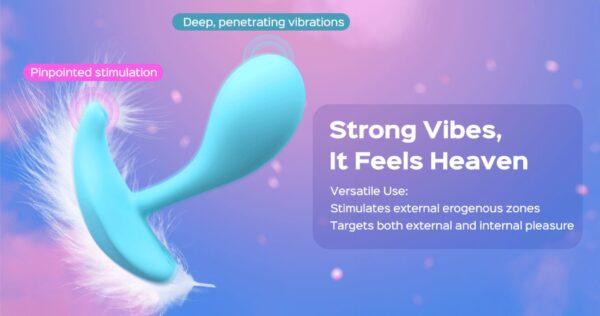 Loli Bleu - vibromasseur avec application pour le point G et le clitoris – Image 9