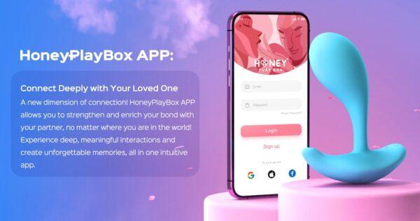 Loli Bleu - vibromasseur avec application pour le point G et le clitoris – Image 12