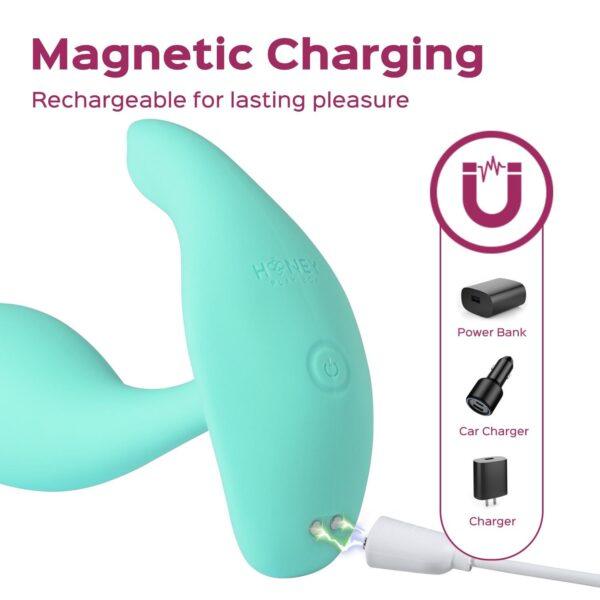 Loli Bleu - vibromasseur avec application pour le point G et le clitoris – Image 5