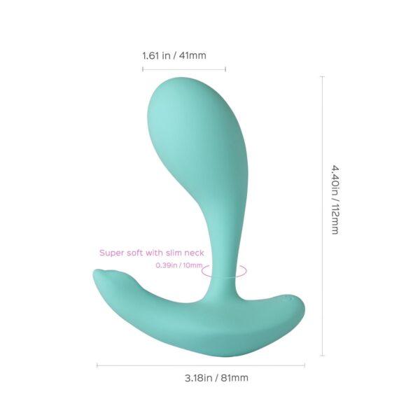 Loli Bleu - vibromasseur avec application pour le point G et le clitoris – Image 6