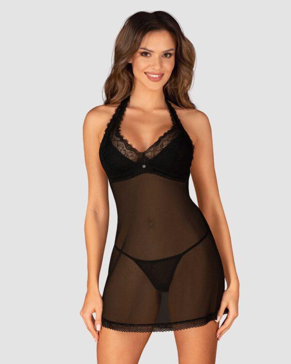 Medilla nuisette et string - Noire – Image 6