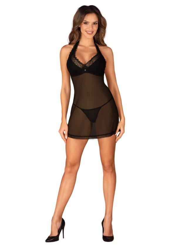 Medilla nuisette et string - Noire – Image 4