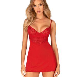 Ingridia nuisette et string - Rouge