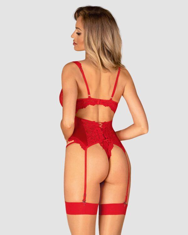 Amor Cherris guêpière et string - Rouge – Image 7